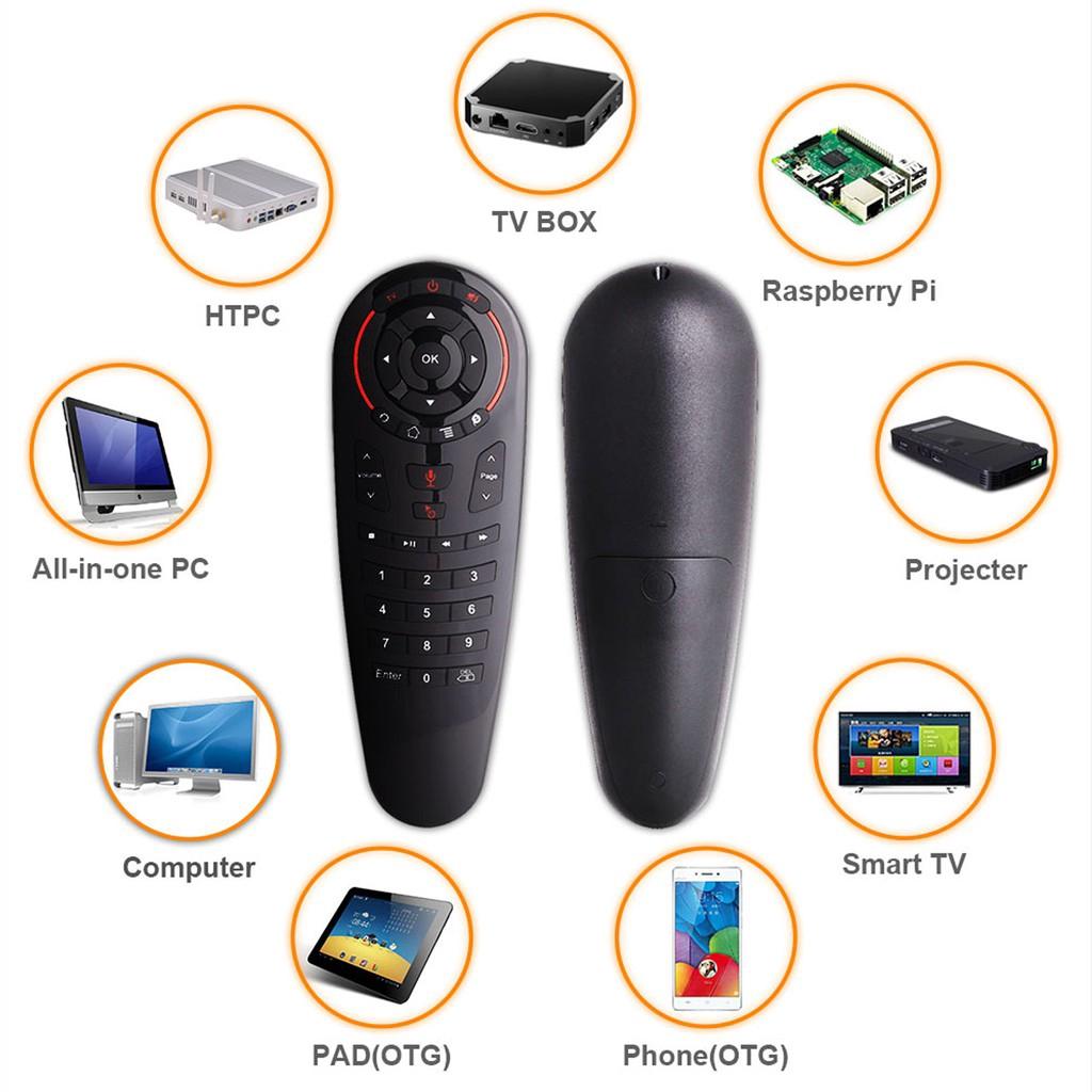 G3033IR 2.4GHz Air Mouse Gyroscope Remote Control Voice Gyroscope Microphone IR for Android tv box