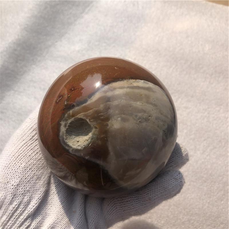 Natural Rock Colorful Ocean Jasper Ball Rock Stone Sphere Home Feng Shui Decoration
