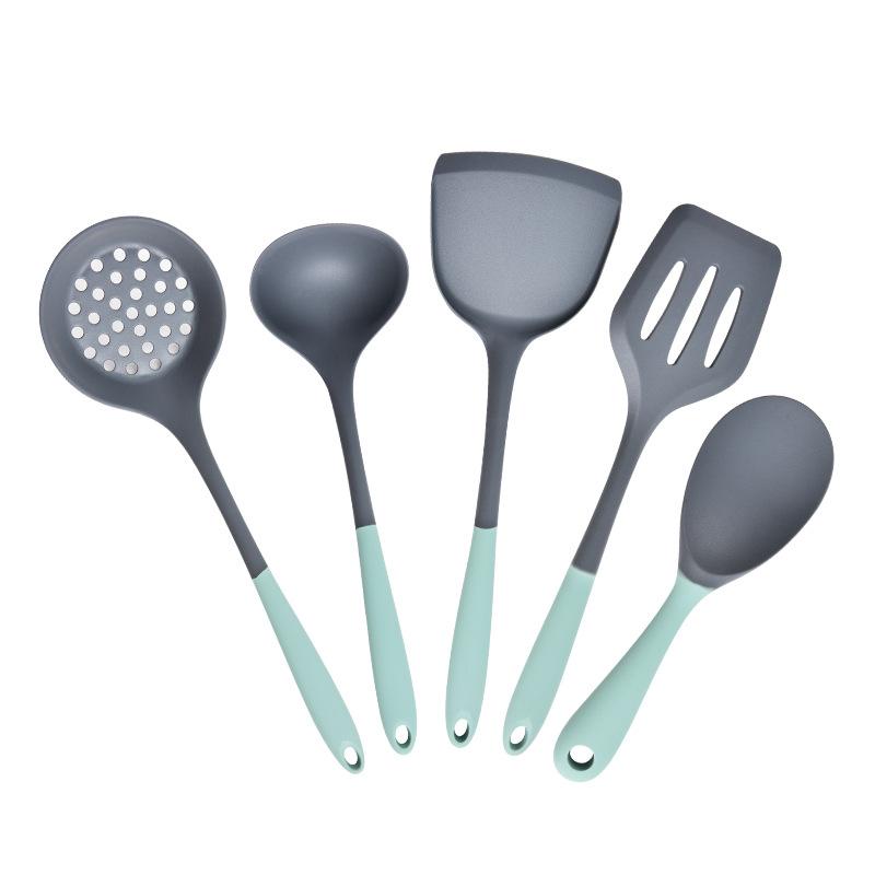 

5pcs Kitchen Utensil Non-Stick Slotted Spatula Skimmer Spoon Soup Ladle Cooking Shovel Mixing Spoon Kitchen Gadgets Accessories