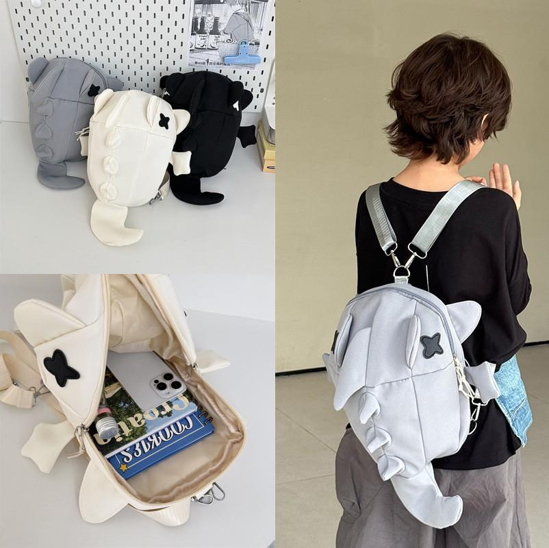 Shark Childrens Backpack Cute Double Shoulder Bag For Kindergarten And School Use