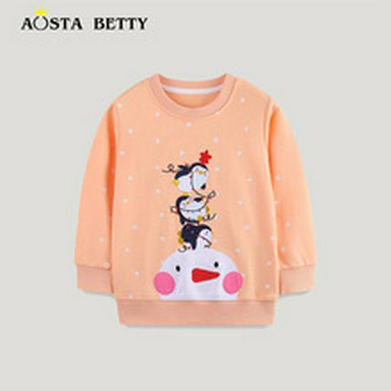 Autumn Unicorn Embroidery Princess Dress - European & American Style, Knitted Cotton for Girls