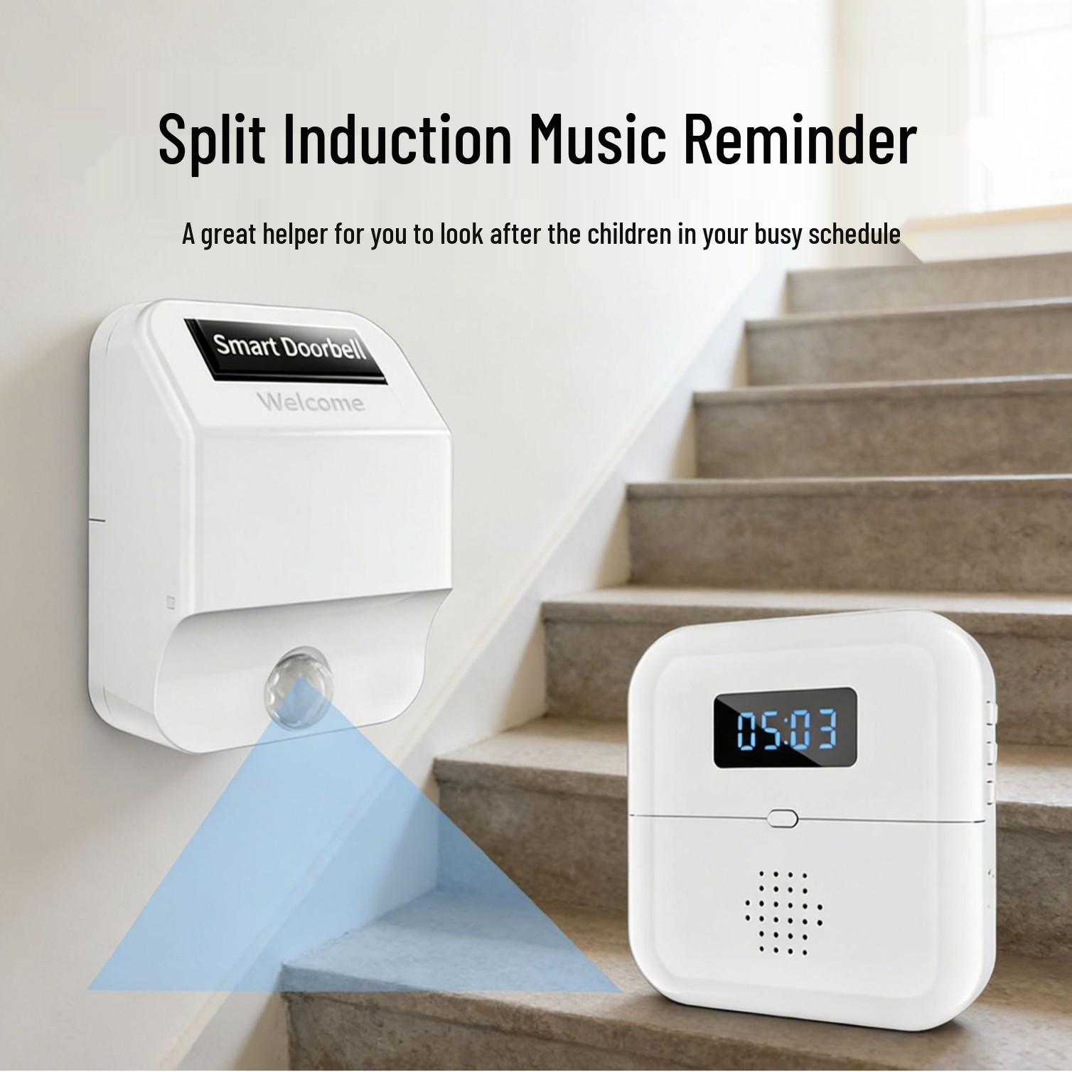 Chenji Smart Doorbell: Family Safety and Child Care Reminder Transmitter (Requires Pairing)