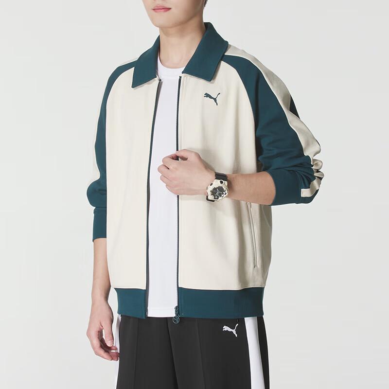 PUMA Color-block Full-Zip Sporty Cardigan Jacket M