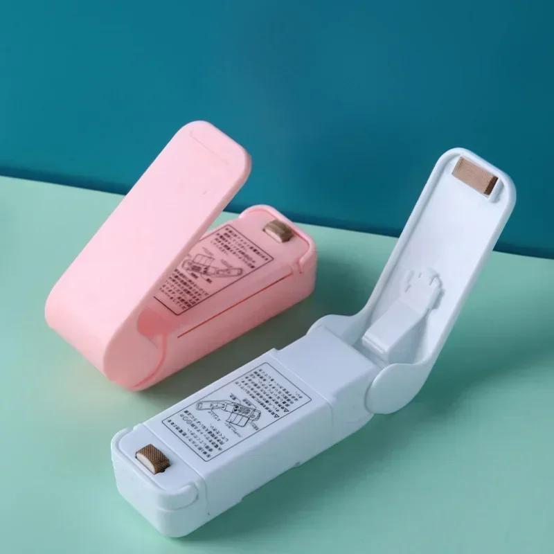 1pc Mini Heat Bag Sealing Machine Package Sealer Bags Thermal Plastic Food Bag Closure Portable Sealer Kitchen Accessories