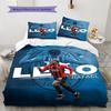 Set Copripiumino Trapuntato con Immagine del Calciatore Rafael Leão Federa Decorazione per la Casa Regalo di Compleanno (1 * copripiumino + 2 * federa, senza nucleo)