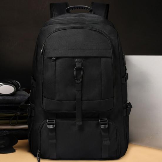 50/80L Backpack USB Charging Port Large Capacity Multi Pockets Adjustable Shoulder Strap Waterproof College Backpack Bag Hiking Business Daypack