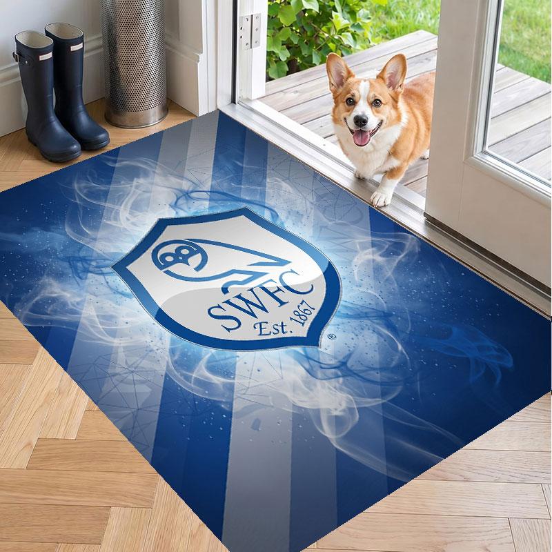 Soft Floor Carpet Sheffield Wednesday Pattern Area Rug Decorative Mat For Home Room Decoration