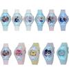Popular Cartoon Led Silicone Kids Watch Girls' Night Light Glow Watch Wholesale