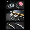 Qkz T1 Earphone Cable 8 Strand Copper Silver-Plated Upgrade Wire 3.5Mm Wired Headphone Cord For Zxn Zxt Ak6 Zs10 Edx Pro Zsr Cca