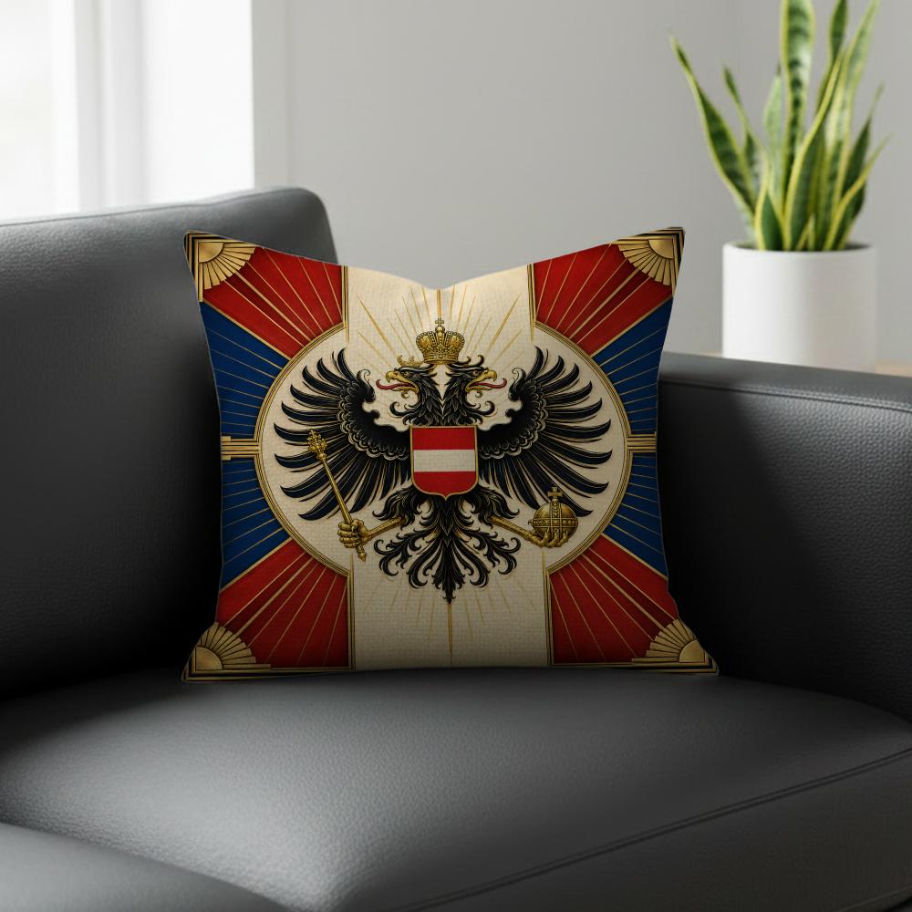 Flag Russian Empire Flag Cushion Cover Natural Linen Pillowcase Set AllinOne Decor for Sofa Bedroom Chair