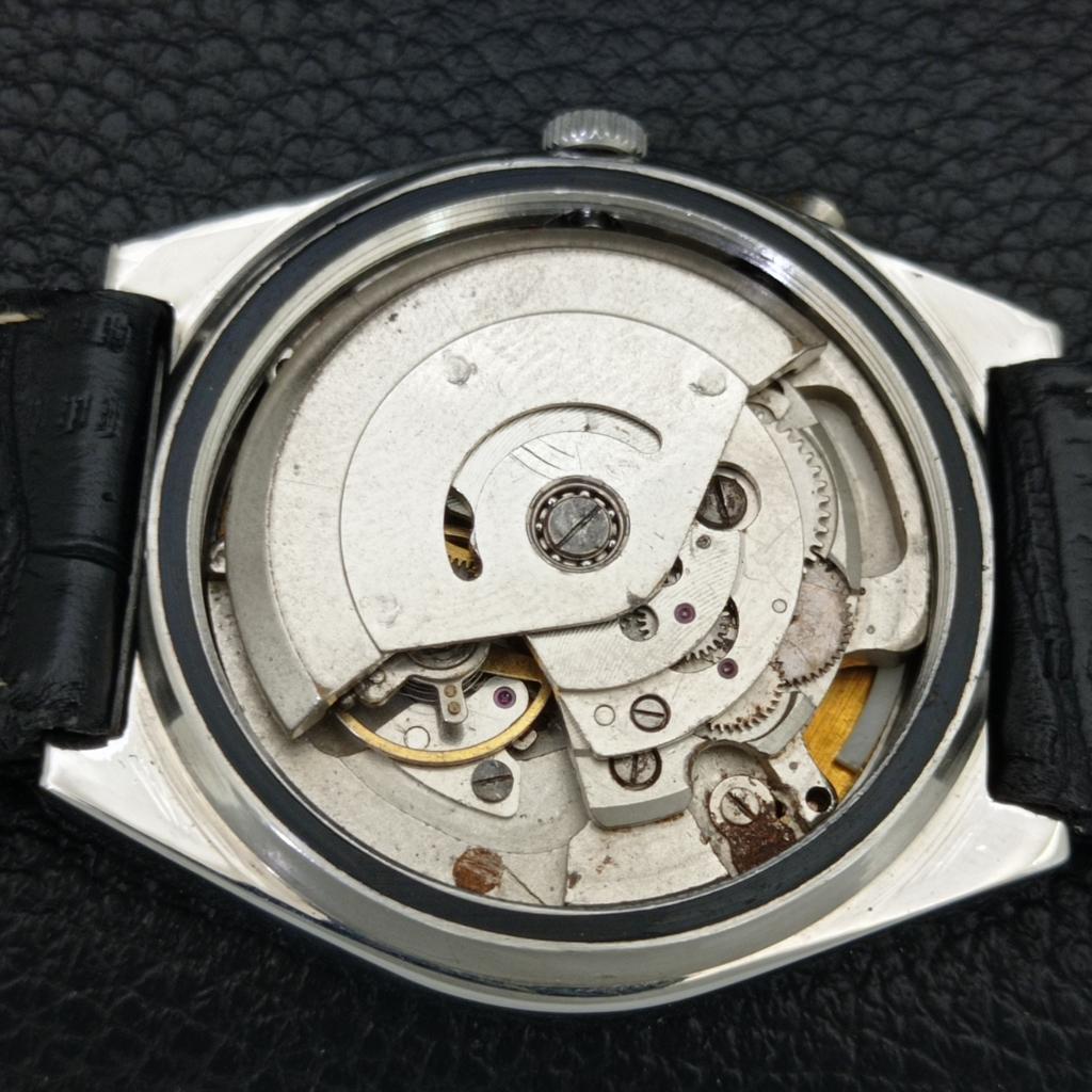 VINTAGE RICOH R31 AUTOMATIC JAPAN MENS BLACK COLOR DIAL WATCH a707937-1