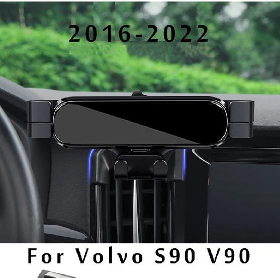 LHD Car Phone Holder For Volvo V90 S90 2017 2019 2020 2021 Car Styling Bracket GPS Stand Rotatable Support Mobile Accessories