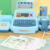 1 Set Kassenmodell Sound-Lichteffekt Realistisches Detail Kunststoff Eltern-Kind Interaktive Kasse Rollenspiel Spielzeug für Kinder
