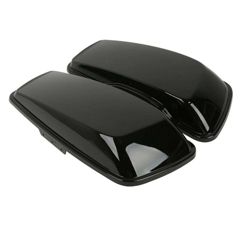 Motorcycle Vivid Black Hard Saddlebag Lids For Harley Road King Road Glide Electra Glide Ultra-Classic 2014-2024