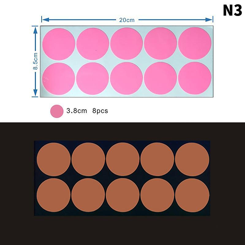8-126 szt. Świecące w ciemności naklejki ścienne gwiazdki, okrągłe kropki, DIY dekoracja pokoju