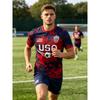 Men's USA Football Allover Print T-Shirt, Patriotic Sports T-Shirt