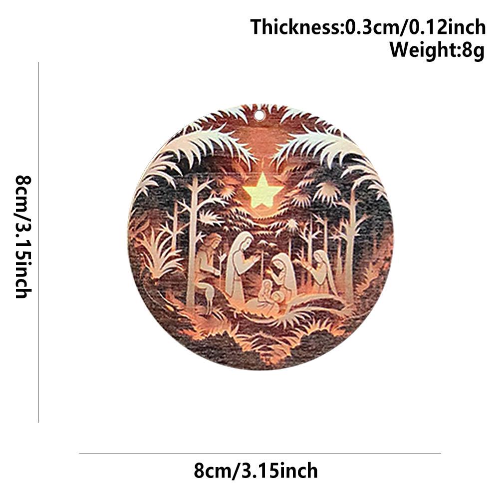 

В наличии Подвеска для настенного декора на крещение и Пасху для празднования рождения ребенка или церковных торжеств 8*8*0.3 cm, Customizable Design