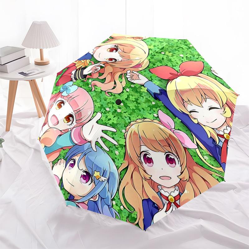 

1pc Rainbow Friends Outdoor Umbrella - Automatic Opening & Closing, Collapsible Design, 8-Bone Frame, Perfect Gift for Fans, Travelers, Everyday Use.E