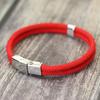 Neues Mode Herren Seilarmband Edelstahl Schnalle Doppellagiges Garn Nautisches Armband Armreif Hiphop Rock Zubehör Homme