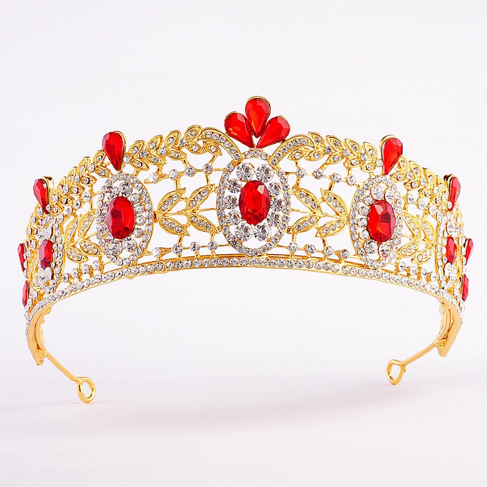 Nuovo stile full diamond e multi-cristallo lusso barocco europeo lega accessori corona da sposa