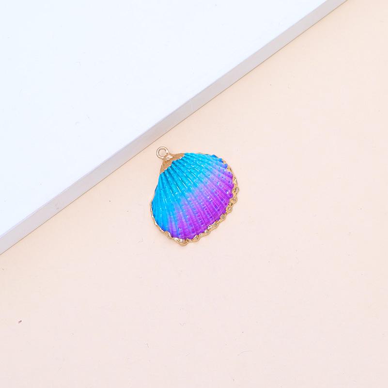 Electroplated Natural Shell Conch Scallop Pendant for DIY Necklace & Bracelet Jewelry