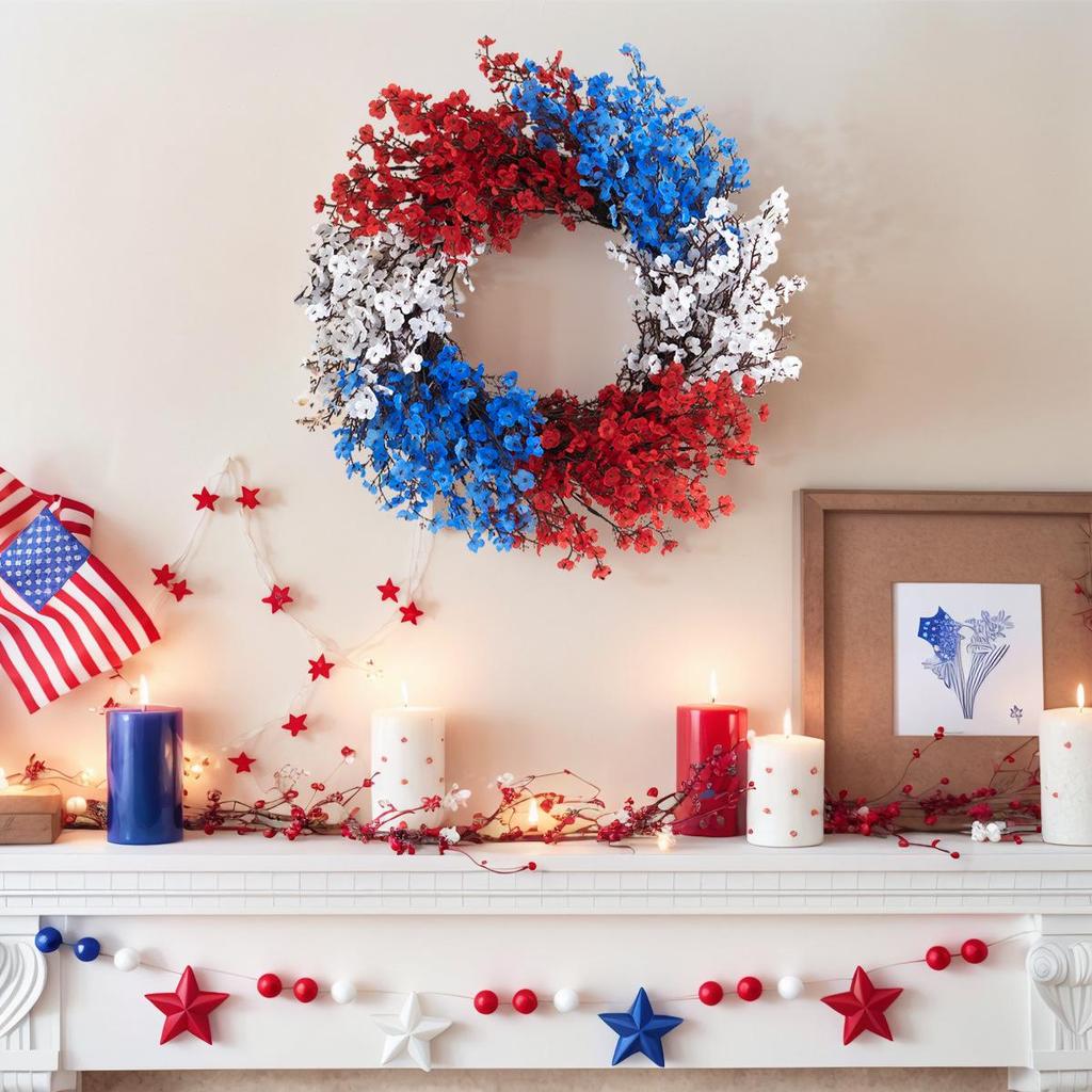 Unabhängigkeitstag Rot, Weiß & Blau Gänseblümchen Blumen Dekorationen für Zuhause & Party