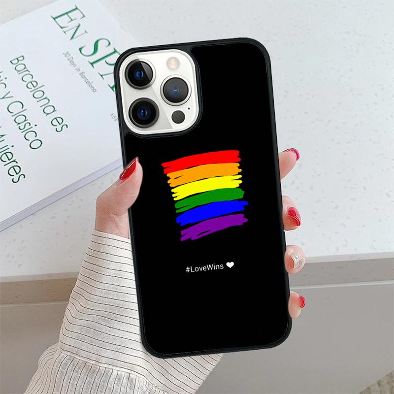 Rainbow Gay LGBT Finger Phone Case cover For iPhone 17 Air 15 16 16e 14 13 Pro Max Coque 12 11 Pro Max For Apple PLUS fundas
