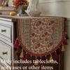 Creative Retro Table Flag Dining Table Cloth Long Decorative Cloth Tassel Bed Flag High-end Feeling Foyer Cabinet Cover Cloth