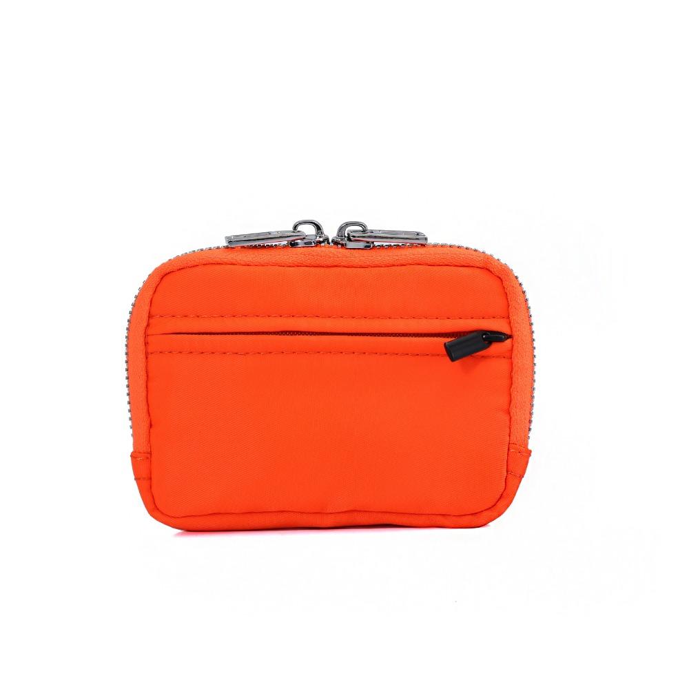 

Портативный нейлоновый кошелек для монет, держатель для карт, мини-сумка для хранения наушников, многофункциональный мужской кошелек оранжевый