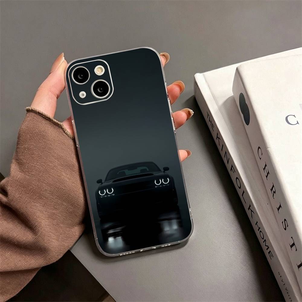 R8 Supercar CAR Phone Case For iPhone17,16,15,14,13,12,11 Plus,Pro Max Soft Transparent Cover