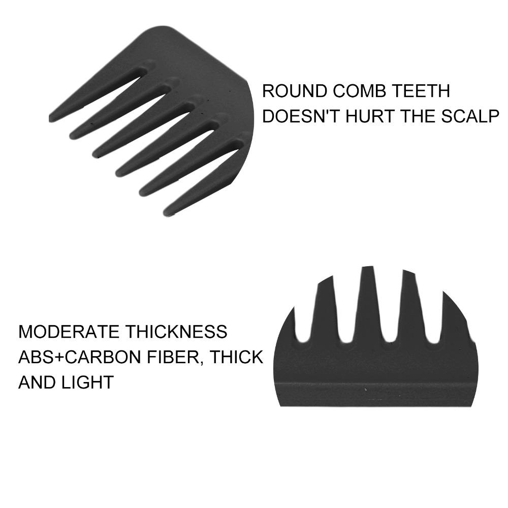 2PCS Thick Curly Wet Texture Wide Tooth Comb Slick Back Brush Hair Styling Tool  Barber