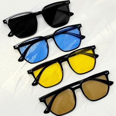 New Men'S Outdoor Driving Sunshade Sunglasses Fashion Women'S Small Frame Square Photography Eyeglasses Uv400
