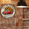 Vintage Sunflower Truck Tin Sign Rustic Farmhouse Wall Decor Indoor Outdoor Weatherproof