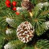 30*25*15cm Christmas Flower Basket Decorative Hanging Flower Arrangement Colorful Flower Arrangement Enchanting Glow