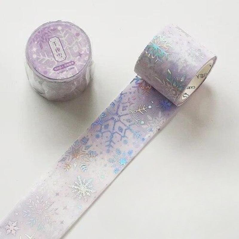 3cm Wide Dream Stars Laser Masking Washi Tape Map Decorative Adhesive Tapes Decora Scrapbooking Sticker Label Stationery