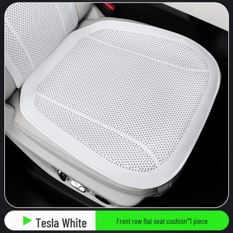 Universal Perforated Breathable Car Seat Cushion for Five-Seat Vehicles - Year-Round Ventilation