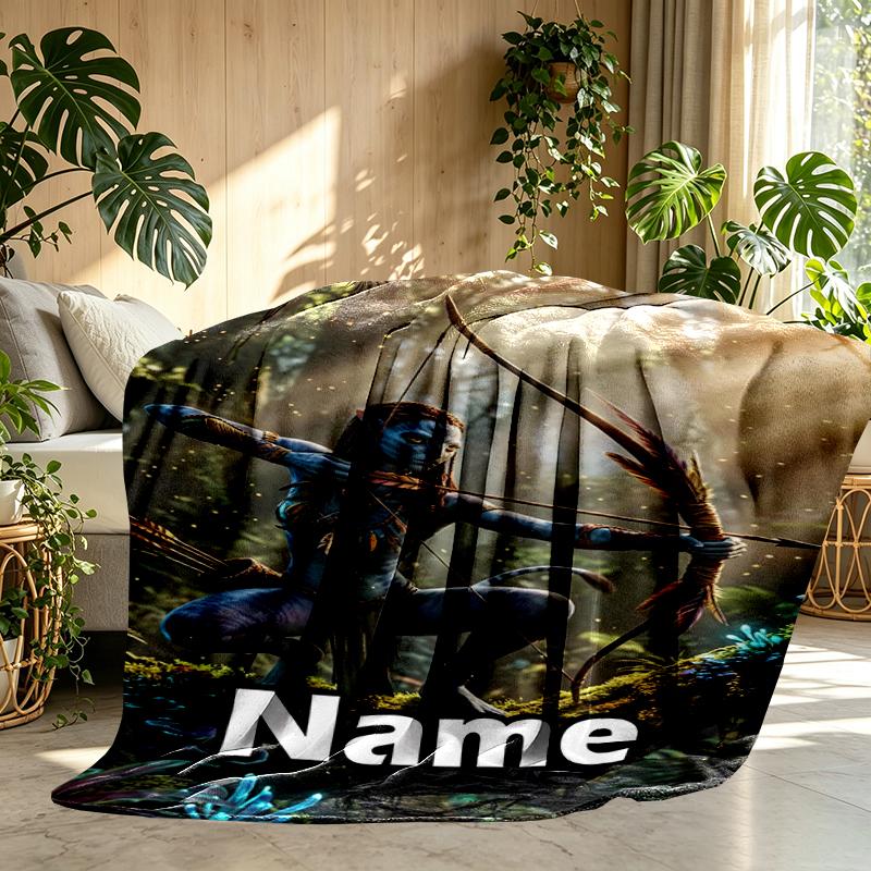 Individuelle personalisierte Decke mit Avatar-Druck, Heimdekoration, Schlafzimmer, Sofa, Camping, Couch, Geschenke für Geburtstag Weihnachten