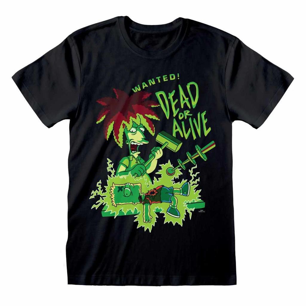 I Simpson Sideshow Bob Vivo o Morto Merchandising Ufficiale T-shirt 100% Cotone Magliette Uomo Top M/L NUOVO