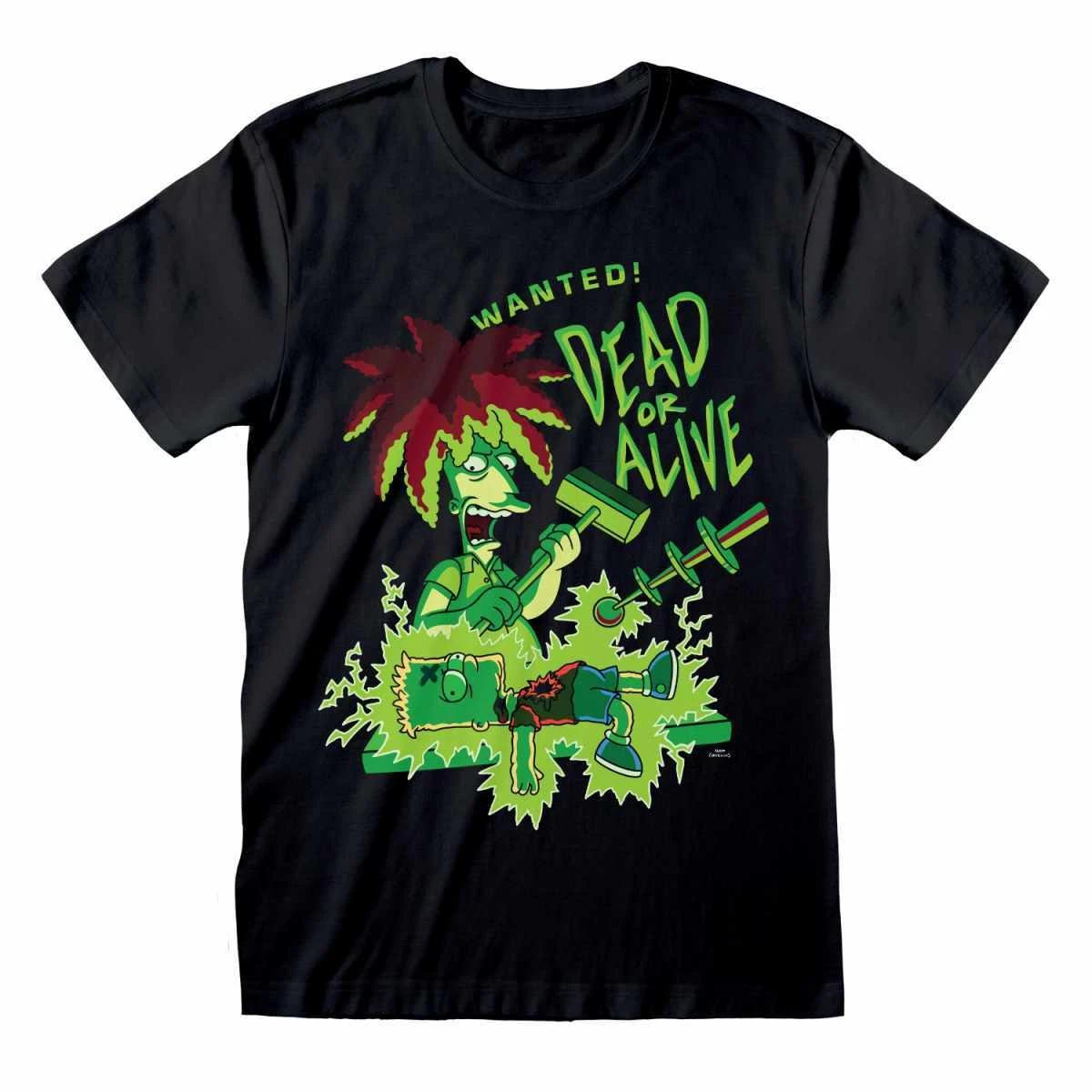 The Simpsons Sideshow Bob Dead or Alive Official Merchandise 100% Cotton T-shirt Mens Tees Top M/L NEW S