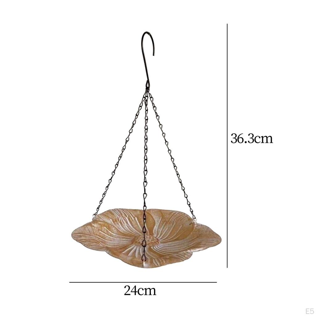 Hängen Vogel Feeder Lebensmittel Container Bad Floral Decor Robust Garten Dekoration Eisen für