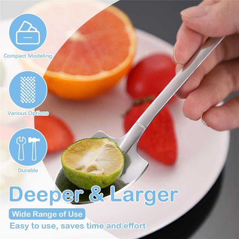 12PCS Dessert Spoons And Forks Set Kit Shovel Shape Ice Cream Spoons Set Mini Shovel Spoons For Coffee Yogurt Cake Fruit