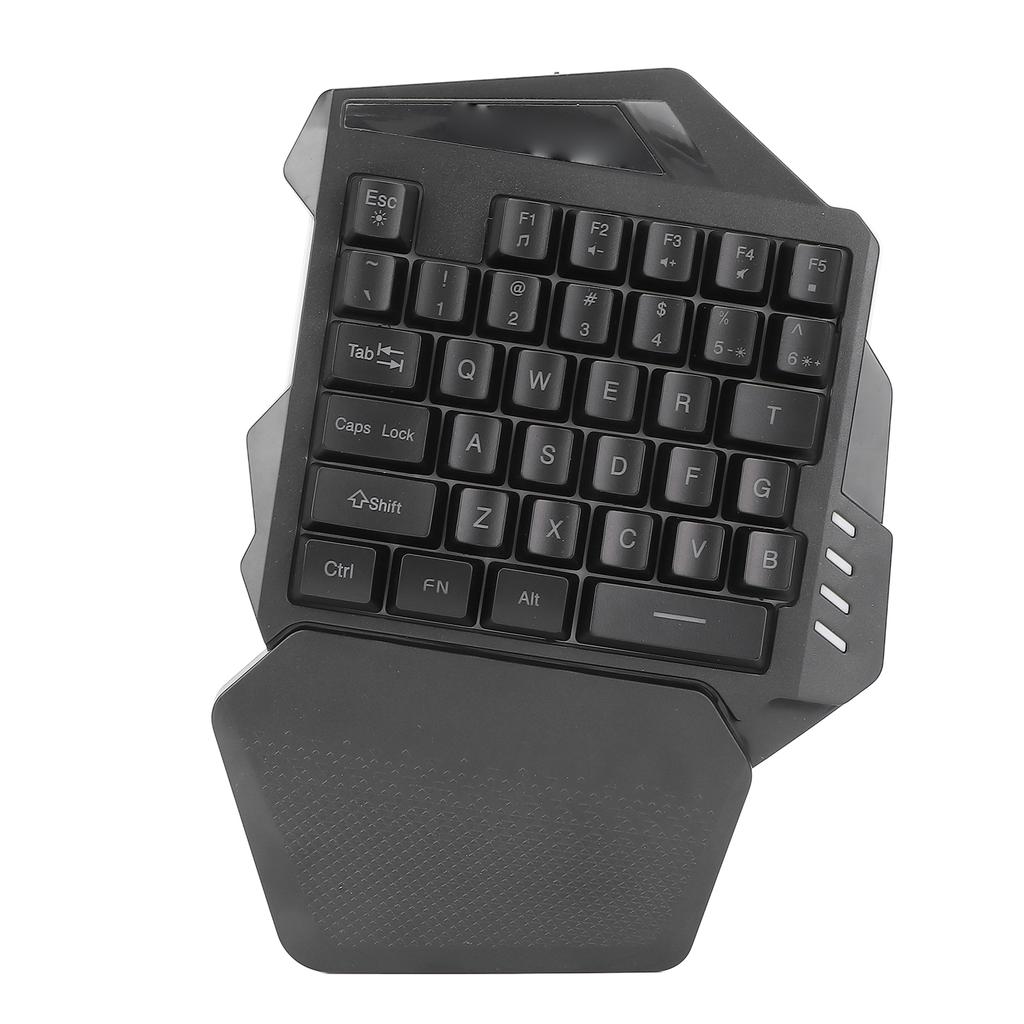 One Handed Gaming Keyboard 2.4G Wireless RGB Lighting ABS 35 Keys Gaming Keyboard for Computer