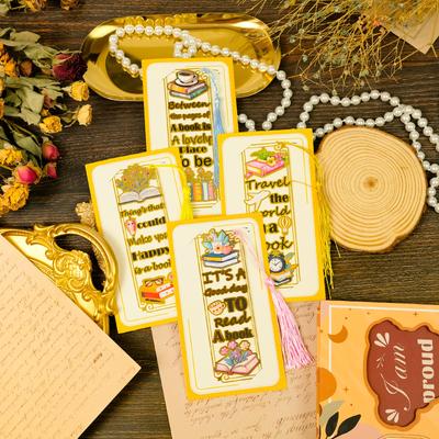Retro Inspirational English Metal Bookmarks Student Reading Books Essential Bookmarks Delicate Merchandise Reward Gifts