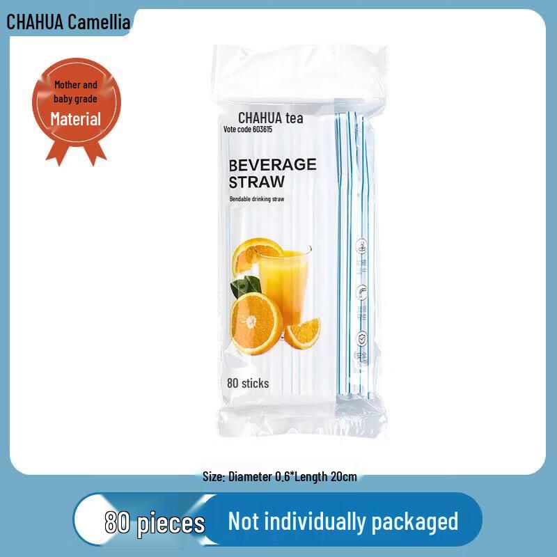 Chahua Disposable Bendable Drinking Straws