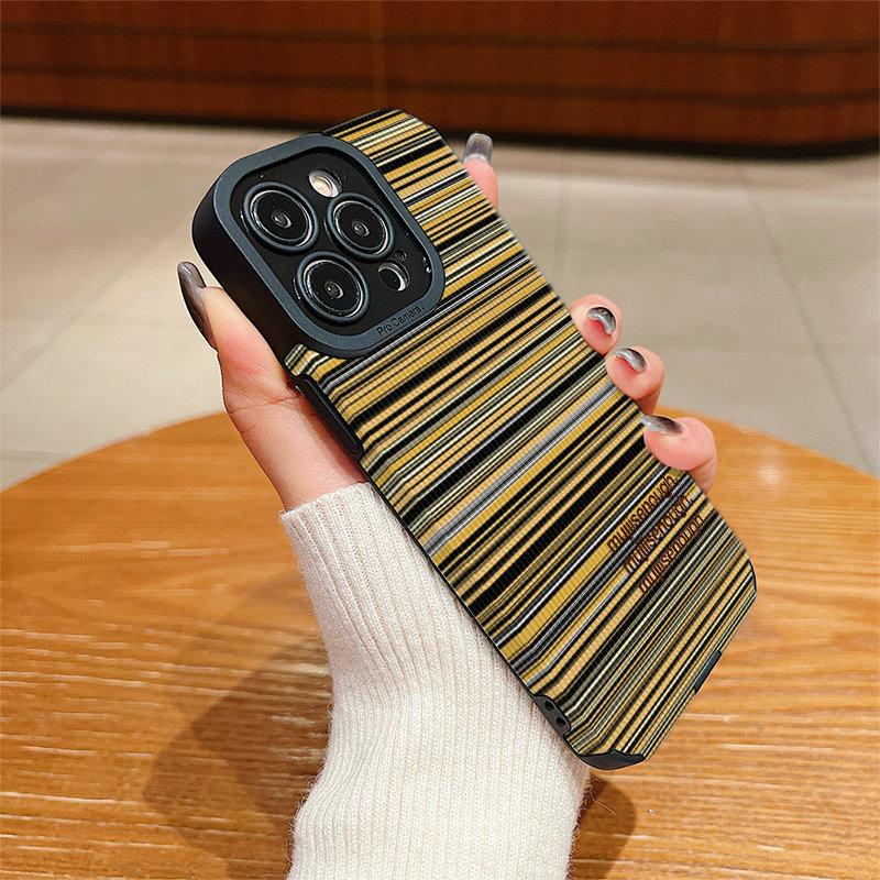 Vertical Leather Shell Fashion Printed Patterned Shockproof Soft Silicone Case with Camera Lens Full Protection for iPhone Samsung