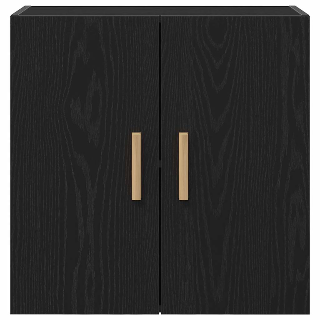 Wall Mounted Cabinet Black Oak Effect 60 x 30 x 60 cm Engineered Wood