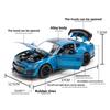 LLI6 Large 1:18 Ford Mustang GT500 Miniatures Alloy Diecast Metal Vehicle Model Desk Desktop Collection Decorative Hobby Ornaments