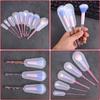 Jeffdad 20 Pcs Makeup Brush Covers, 5 Sizes Clear Make up Brush Protective Protector Sleeves for Travel & Storage, Lightweight and Durable Plastic