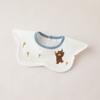 Baby Bibs 360 Rotating Cotton TPU Waterproof Drool Bib Newborns Infants 0-12 Months Soft Absorbent Feeding