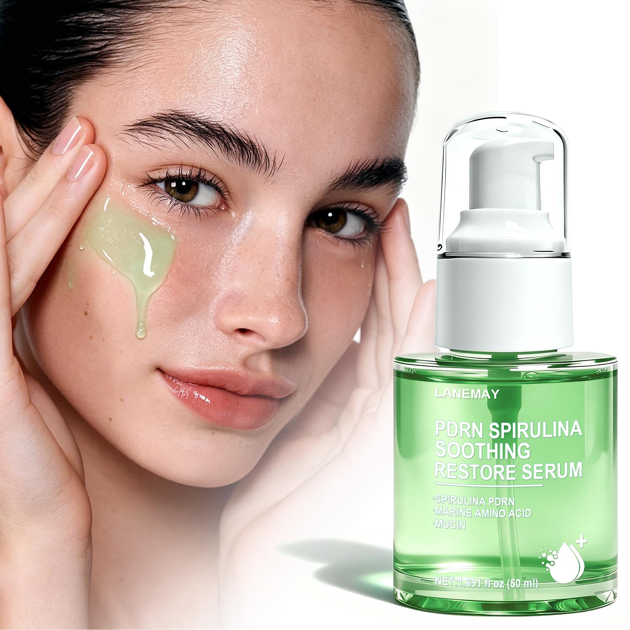 PDRN Spirulina Soothing Serum-Improvement Dryness And Tightness-Make Skin Look Smoother And Firmer-Suitable For All Skin Types, 50ml